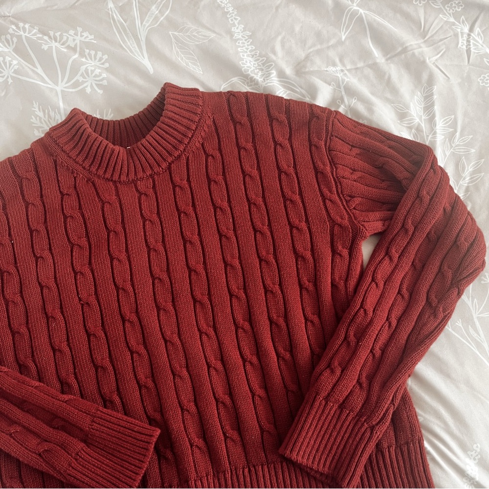 GAP rust colored knit sweater